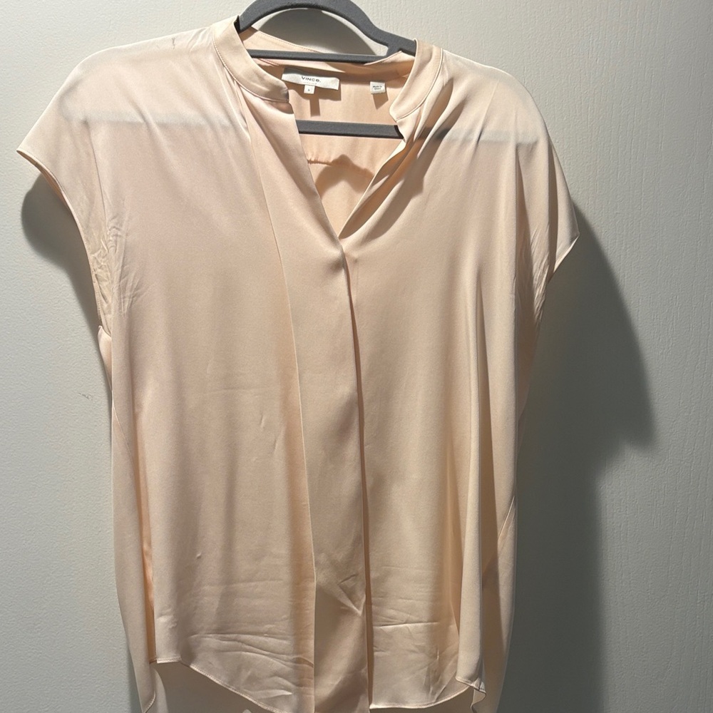 Vince Silk Blouse - Blush pink - XS